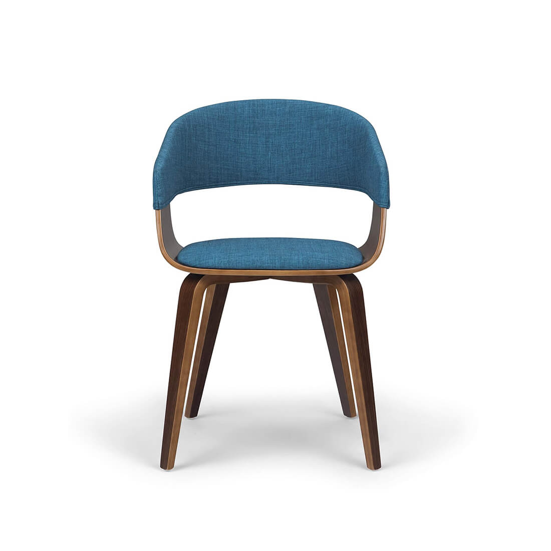 Patio Dining Solid Wood Acacia and Metal Chair – Image 2